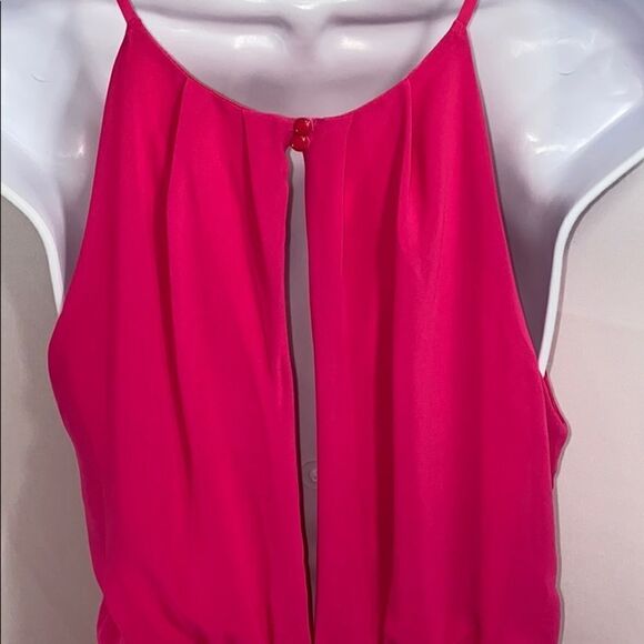 Lush Hot Pink Halter Dress Size Small - Picture 9 of 14